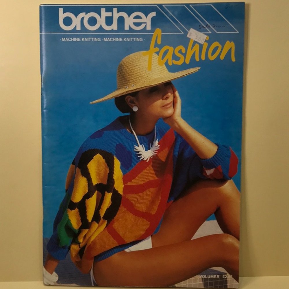 VINTAGE Brother Fashion Machine Knitting Pattern Book Vol. 8 1990s